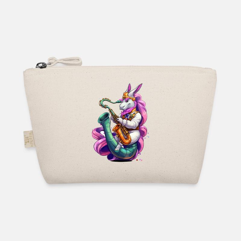Sparkling Unicorn Saxophone Organic Pouch