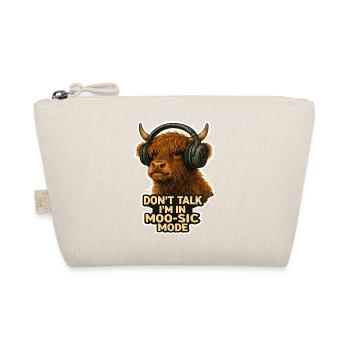 Don't Talk I'm in Moo-sic Mode – Lustige Highland  - Bio-Täschchen - Natur - Vorne