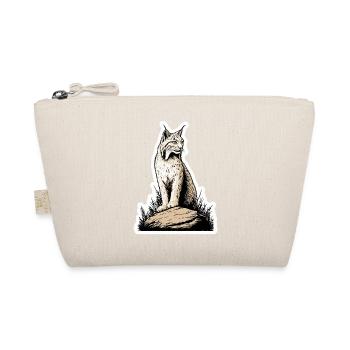 Lynx Rock Portrait Wildcat Nature - Organic Pouch - nature - Front