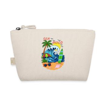 Sea Mood – retro summer beach vibe - Organic Pouch - nature - Front