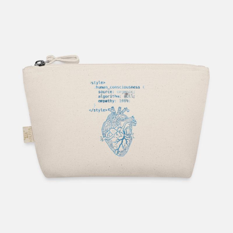 Programmer Heart CSS Code - Tech & Empathy Art Organic Pouch