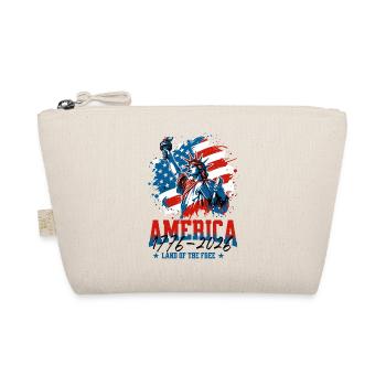 250., 4. Flagge der Patriotischen Freiheitsstatue der USA - Bio-Täschchen - Natur - Vorne