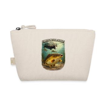 Coots Never Sleep Funny Carp Fishing Design - Organic Pouch - nature - Front