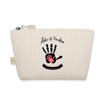 Father and Daughter Best Friends Handprint - Organic Pouch - nature - Front