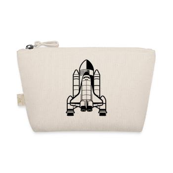 Space Shuttle der 60er Jahre - Bio-Täschchen - Natur - Vorne