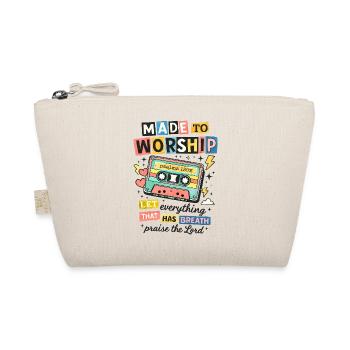 Made to Worship Retro Cassette - Organic Pouch - nature - Front
