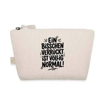 Ein bisschen verrückt ist völlig normal - Bio-Täschchen - Natur - Vorne