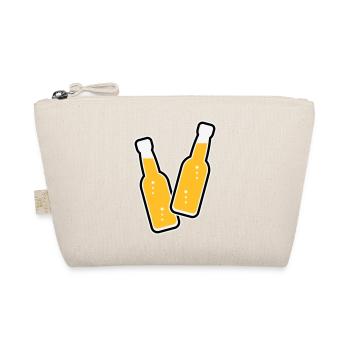 2 Flaschen Stoßen An (Limonade Softdrink / POS 3C) - Bio-Täschchen - Natur - Vorne