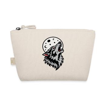 Wolf howling under the mystical full moon - Organic Pouch - nature - Front