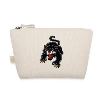 Leaping panther wild tattoo style - Organic Pouch - nature - Front