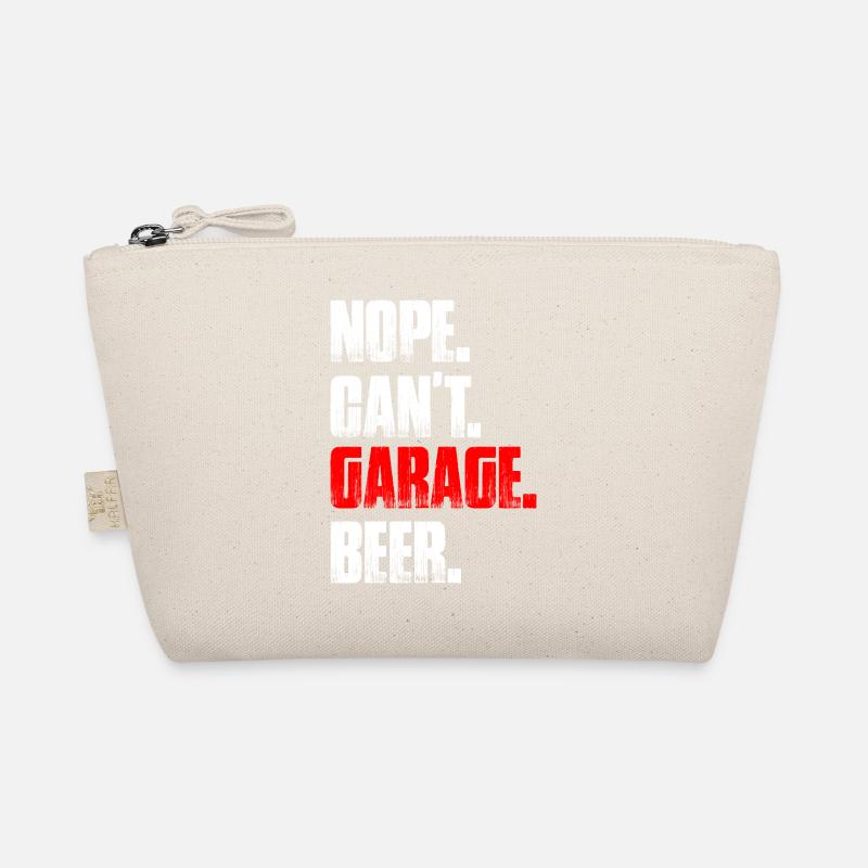 Nope can't garage beer Car lover car guy mechanic Organic Pouch
