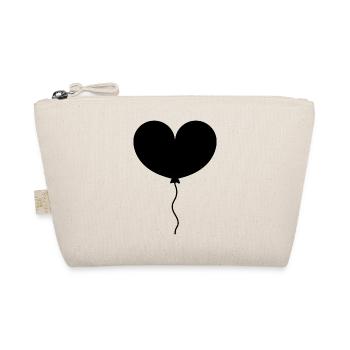 Heart balloon - Organic Pouch - nature - Front