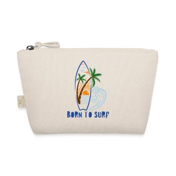 Born to surf – Palm Sunset - Organic Pouch - nature - Front