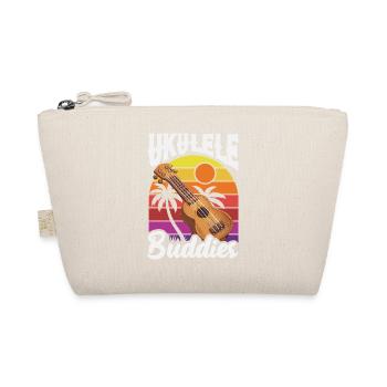 Retro Ukulele Buddies Vintage Hawaii Musiker - Bio-Täschchen - Natur - Vorne