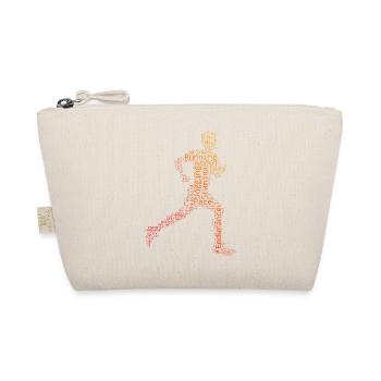 Gift idea for a running with running - Organic Pouch - nature - Front