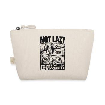 Not Lazy Low Priority Sloth - Bio-Täschchen - Natur - Vorne