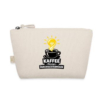 Kaffee Durchhaltevermögen Logo - Bio-Täschchen - Natur - Vorne