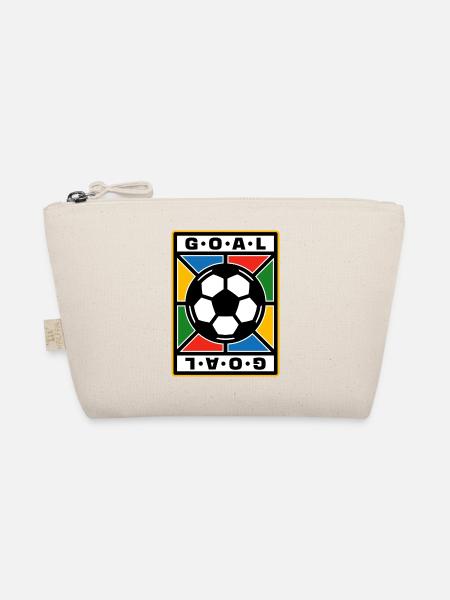 Football Retro Badge - Organic Pouch - nature