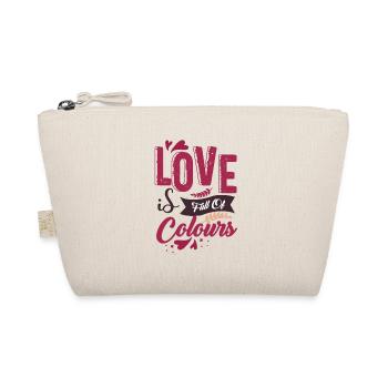 Love is Full Of Colours - Organic Pouch - nature - Front