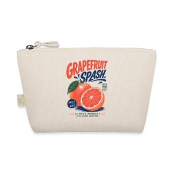Grapefruit Splash Citrus Motif - Organic Pouch - nature - Front