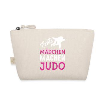 Echte Mädchen Machen Judo - Bio-Täschchen - Natur - Vorne