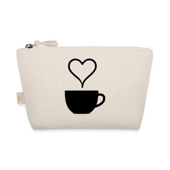 Kaffee Kaffeetasse Espresso Tasse Geschenk Kaffeet - Bio-Täschchen - Natur - Vorne