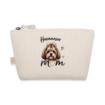 Havaneser Mom – Geschenk für Havaneser-Fans - Bio-Täschchen - Natur - Vorne