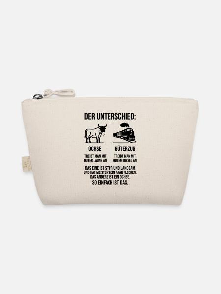 Ochse Güterzug - Bio-Täschchen - Natur