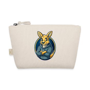 Kangaroo Kawaii Maskottchen Cartoon Clipart Logo Abzeichen - Bio-Täschchen - Natur - Vorne