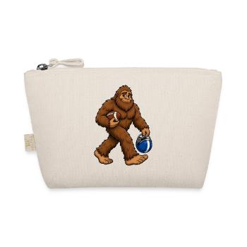 Fußball Bigfoot Sasquatch Lustiger Bigfoot Fußball - Bio-Täschchen - Natur - Vorne