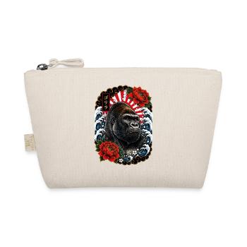 Gorilla im japanischen Irezumi Tattoo Stil - Bio-Täschchen - Natur - Vorne