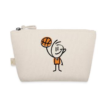 Basketball Basketballer - Bio-Täschchen - Natur - Vorne
