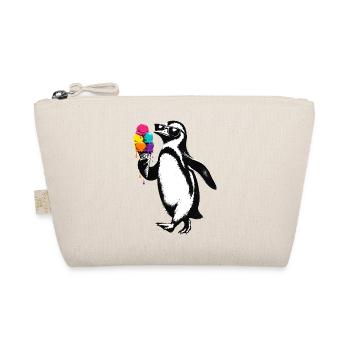 Cooler Pinguin mit Eis Illustration  - Bio-Täschchen - Natur - Vorne