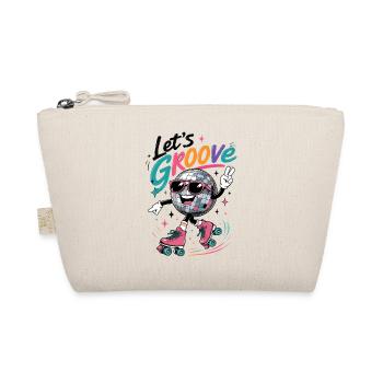 Let's Groove Disco auf Rollschuhen Retro  - Bio-Täschchen - Natur - Vorne