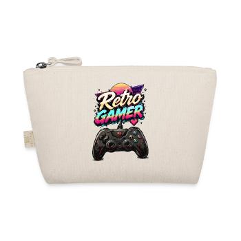 Retro Gamer Neon Controller - Organic Pouch - nature - Front