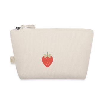 Radiant Strawberry Illustration - Organic Pouch - nature - Front