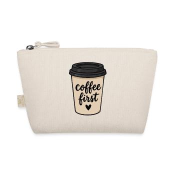 Petit autocollant mignon du premier gobelet à emporter pour le café - Trousse biologique - nature - Devant