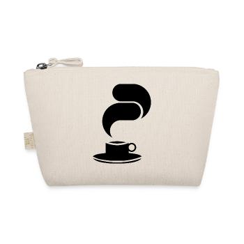 Black Coffee Mug – Minimalist Illustration - Organic Pouch - nature - Front