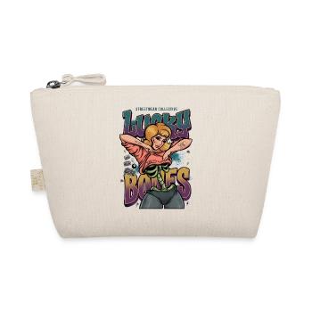 Lucky Bones Retro Skeleton Pin Up Streetwear - Organic Pouch - nature - Front