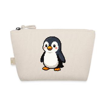 Pixel Penguin: Playful Retro Aesthetic - Organic Pouch - nature - Front