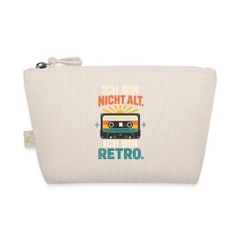 Ich bin nicht alt, ich bin retro – Spruch - Bio-Täschchen - Natur - Vorne