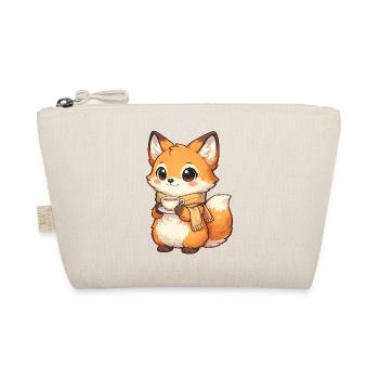 Renard câlin avec thé et écharpe - Trousse biologique - nature - Devant