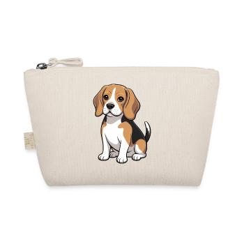 Beagle Pup Dog Lover - Organic Pouch - nature - Front