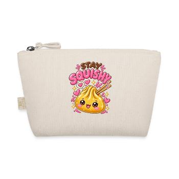 Stay Squishy! – Golden Kawaii Dumpling - Organic Pouch - nature - Front