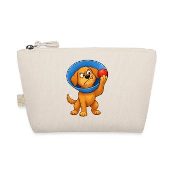 Grumpy Dog Cone Of Shame - Organic Pouch - nature - Front