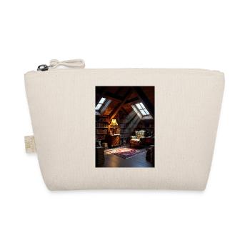 Dachboden-Leseoase im Warmlicht - Organic Pouch - nature - Front