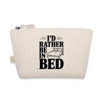 Ich wäre lieber im Bett - Bio-Täschchen - Natur - Vorne