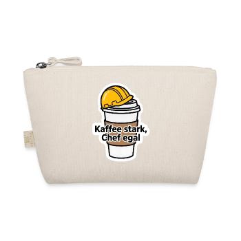 Handwerker Baustelle Kaffee Chef Bau T-Shirt - Bio-Täschchen - Natur - Vorne