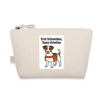Erst Schneiden Dann Urteilen Gärtner Shirt - Bio-Täschchen - Natur - Vorne