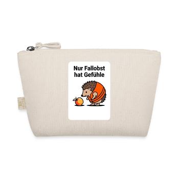 Frutarier Fallobst Gefühle Shirt - Bio-Täschchen - Natur - Vorne